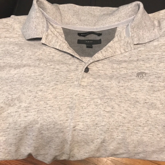 Banana Republic Other - Banana Republic - Slim Fit Grey Polo